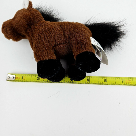 2 Ganz Webkinz Clydesdale Horse 8in and Soft Spot 5 in Pony Brown White 3 horses - Picture 12 of 15